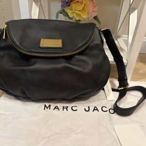 MARC JACOBS NATASHA BLACK LEATHER CROSSBODY SHOULDER BAG - NWT